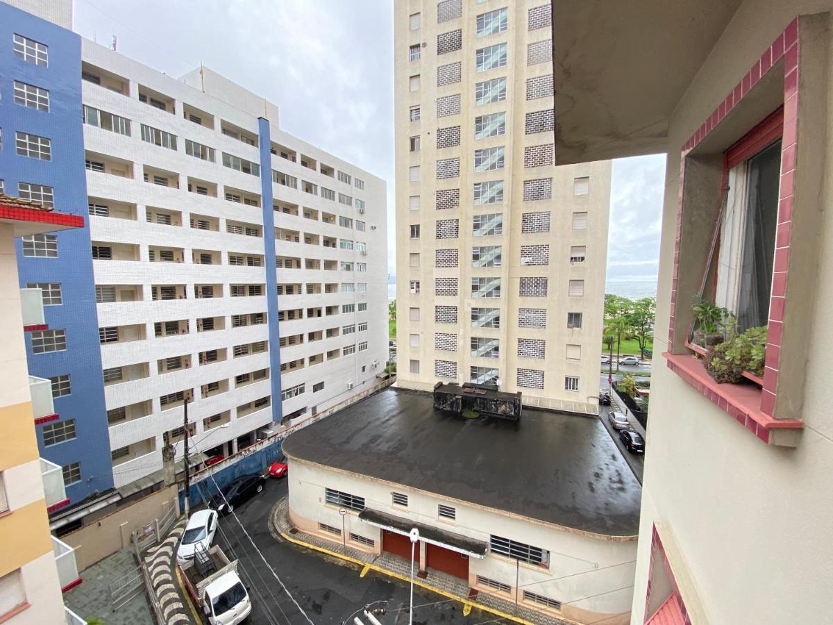 Apto Santos Gonzaga 50Mtrs Praia Buitenkant foto